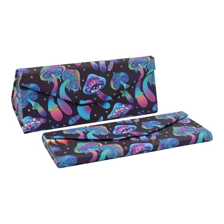 Real Sic - Wholesale Eyewear Cases & Holders - Unisex - Trippy Mushroom Glasses Case - Occult - Vegan Leather