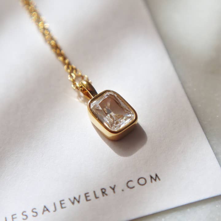 JESSA Jewelry - Wholesale Pendant/Charm Necklace - Haven Necklace | CZ Pendant Necklace3