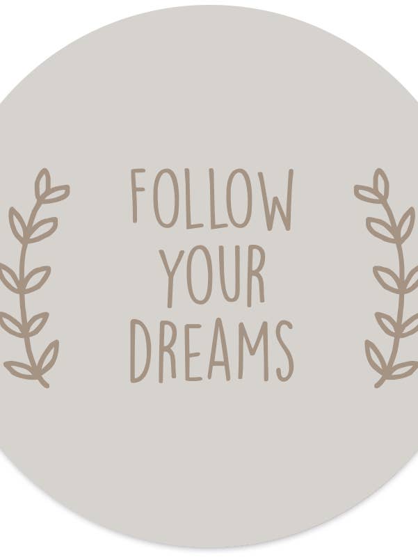 Muurcirkel follow your dreams for wholesale by Label2X B.V.