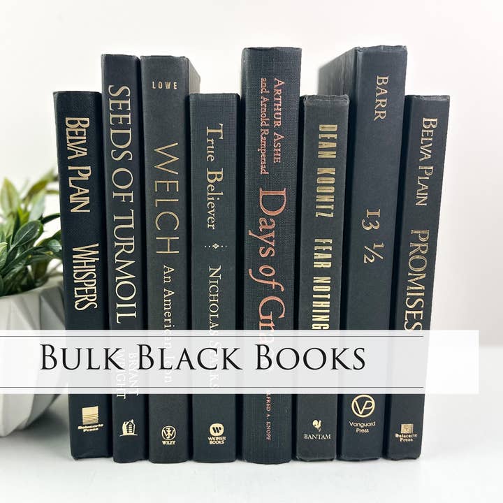 Decorative Books for Home Decor- Black Books for wholesale by The House of Elements