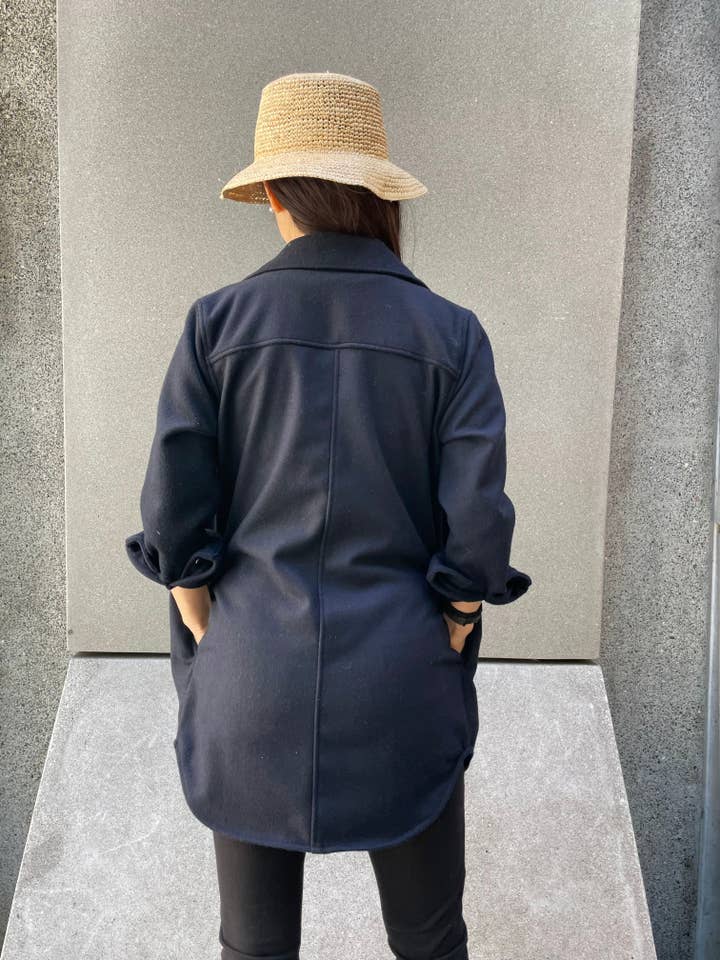 Adelyn SF - Wholesale Shirt Jacket/Shacket - Women's - Light Weight Shirt Jacket in Soft Merino Wool Blend3