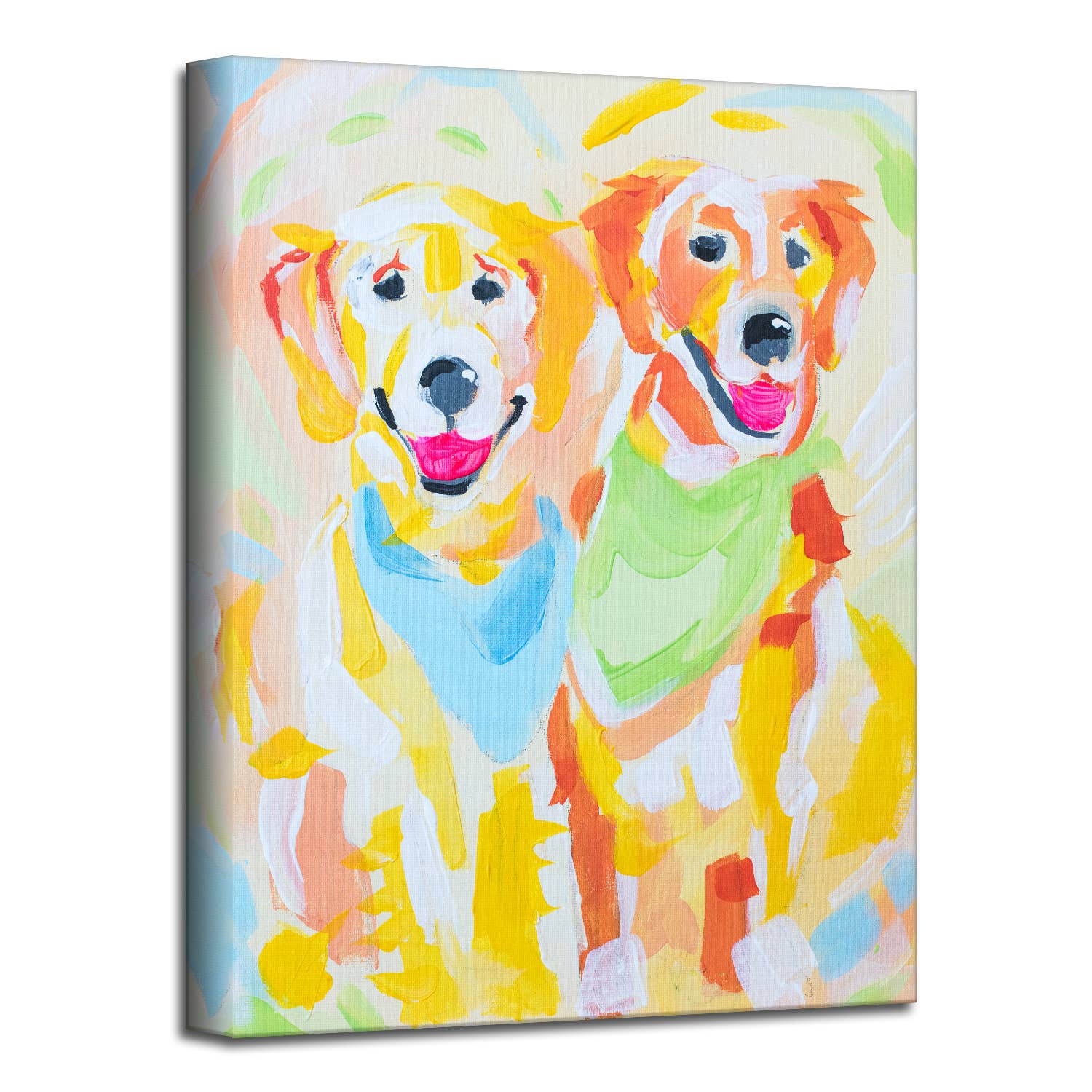 Ready2hangart, Inc. - Wholesale Canvas Art - Retriever Duo' Pet Canvas Wall Art by Brandon Thomas0