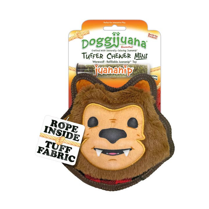 SmarterPaw | Meowijuana & Doggijuana - Wholesale Pet Plush Toy - Dog - Doggijuana® Tuffer Chewer Mini Werewolf Refillable Dog Toy0