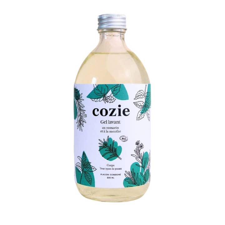 Cozie - Venta al por mayor Gel de ducha/baño - Gel limpiador de romero (500 ml)1