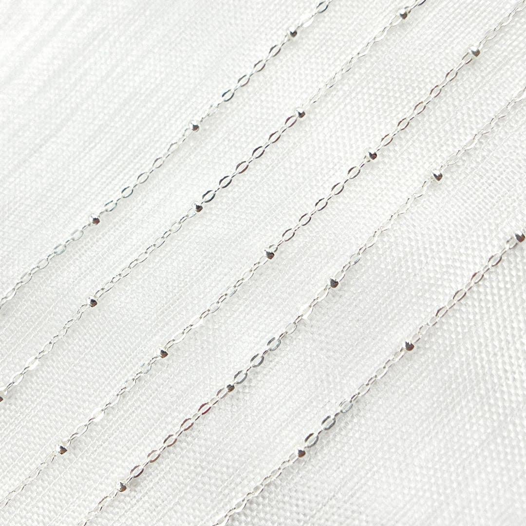 Tresor Jewelry Inc. - Wholesale Link & Chain Necklace - 1104SS. Sterling Silver Satellite Chain1