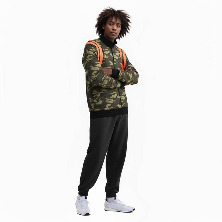 Blank State Men's Track Jacket in Camo for wholesale by Robin K