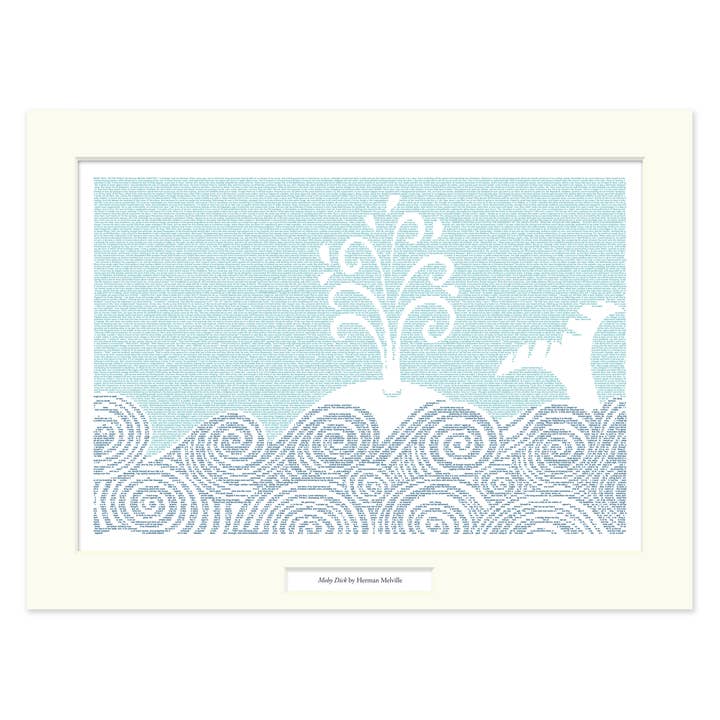 Moby Dick Matted Print for wholesale by Litographs
