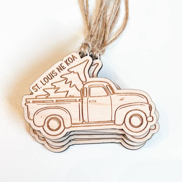 Wild Larch Creative - Wholesale Ornament - CUSTOM Wood Christmas Ornament | Sustainable Rustic Vintage
