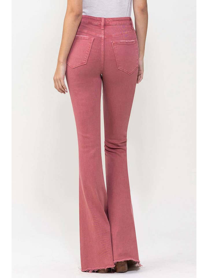 MINERAL RED HIGH RISE SUPER FLARE JEANS V3084MR for wholesale on Faire5