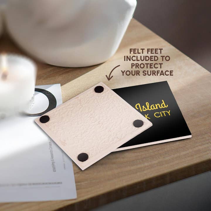 3dRose - Wholesale Coasters - 3dRose, Staten Island, New York City borough. Patriot home town gift, charm, Coaster3