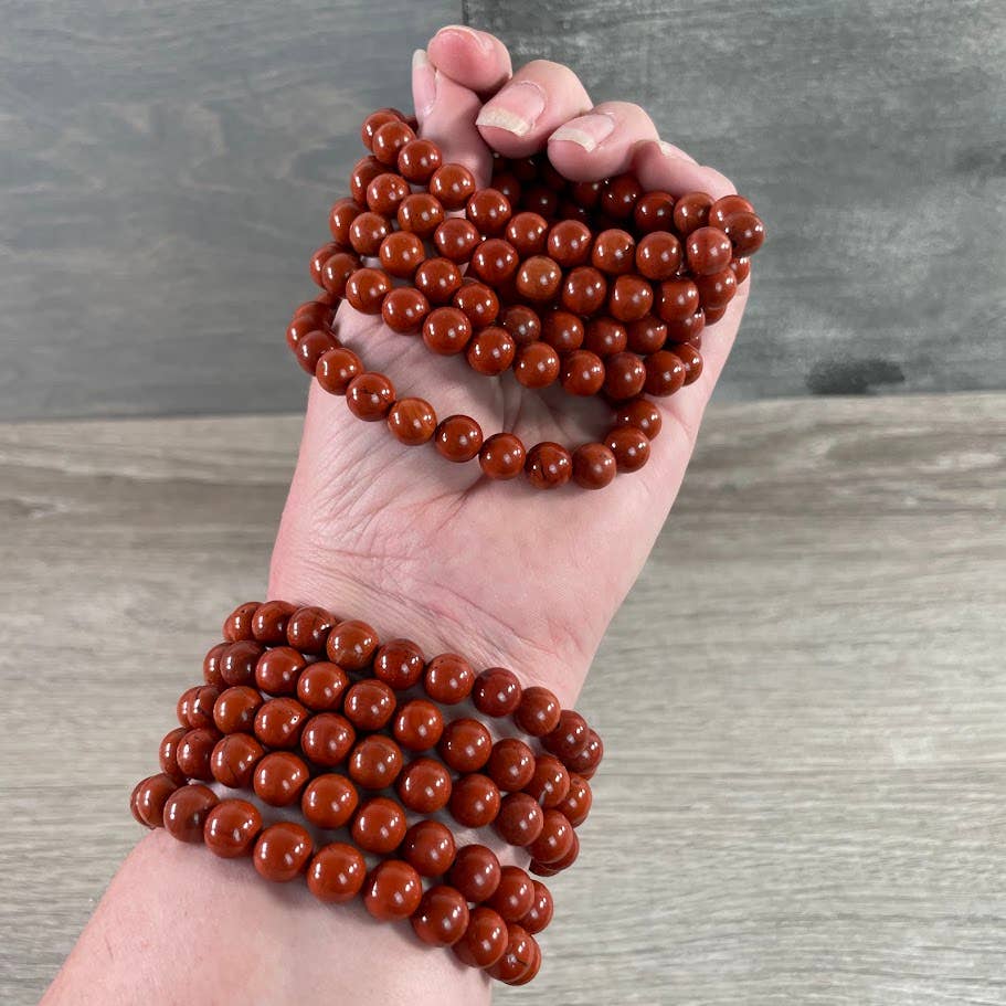 Keystone Crystals - Wholesale Beaded Bracelet - 8mm Round Gemstone Beaded Bracelets – Assorted Crystals Bulk9