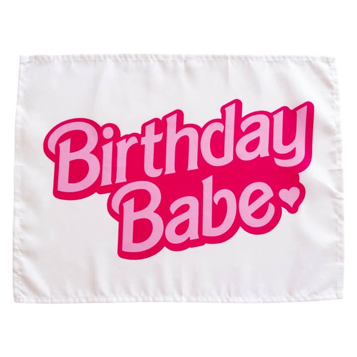 Cherrypick - Wholesale Banner - Kids & Baby - Birthday Babe Banner (Barbie Inspired) | Girls Birthday Sign