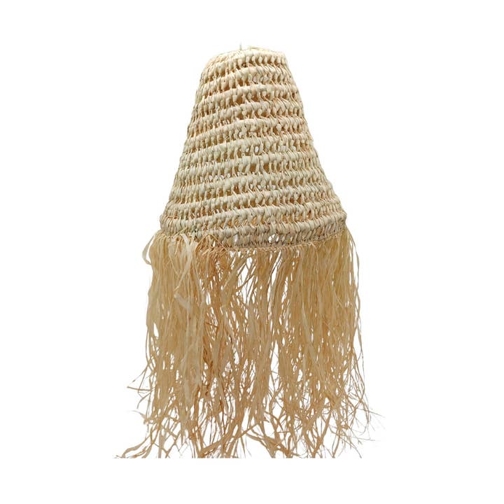 Hængelampe af halm, Rattanophæng, fletværk for engroshandel hos ZocoChic