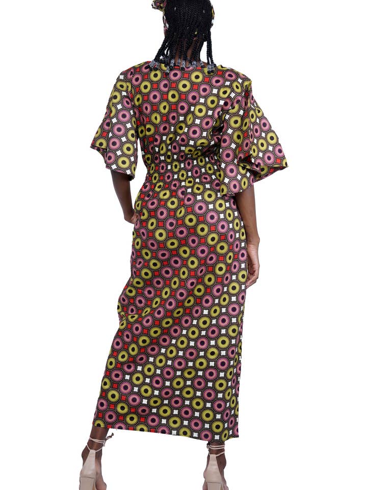 Satsuma Wholesale - Wholesale Dress - Women's - Long Maxi Dress Bell Sleeves