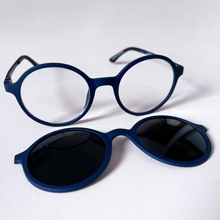 Goodordering – Großhandel Sonnenbrille – Damen – Marineblaue magnetische Brillen & Sonnenbrillen in einem +1,5 Leselinsen Goodordering6