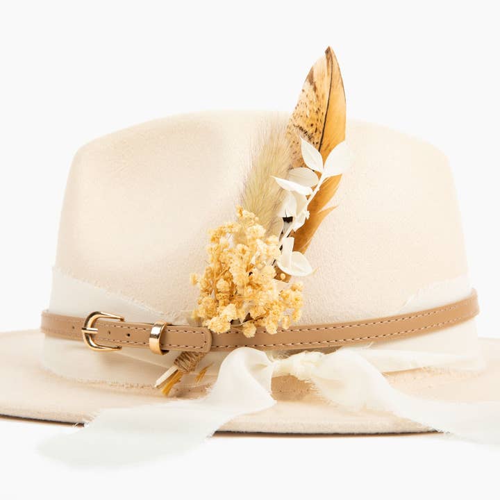 Withered Whimsy - Wholesale Hat Accessory - Women's - Hat feathers - Neutral Pheasant