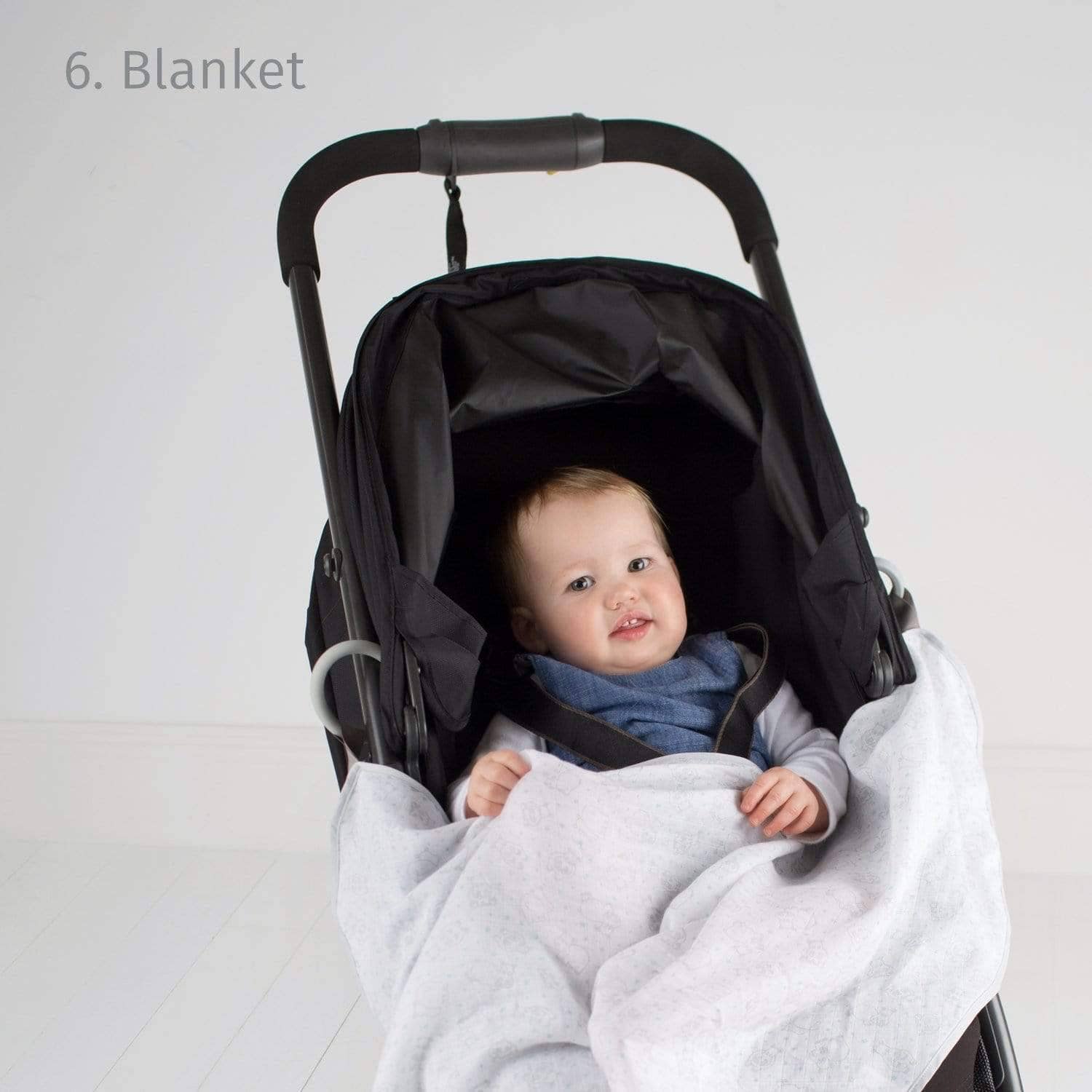 Cheeky Chompers UK - Wholesale Borstvoedingsdoek - Zwangerschap - 6-in-1 Multimuslin borstvoedinghoes - Silver Stars7