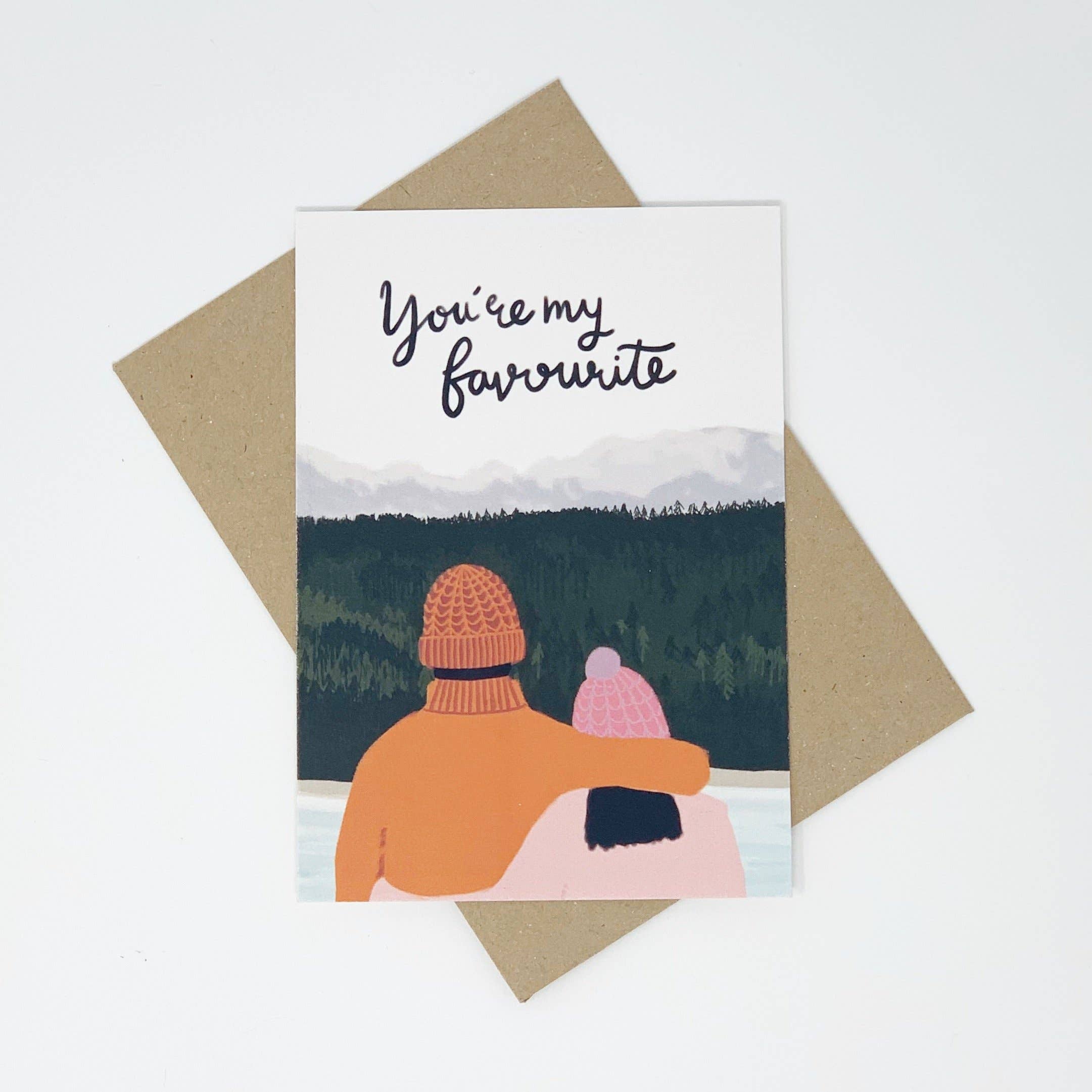 Lomond Paper Co – wholesale Love card – You're My Favourite Card2