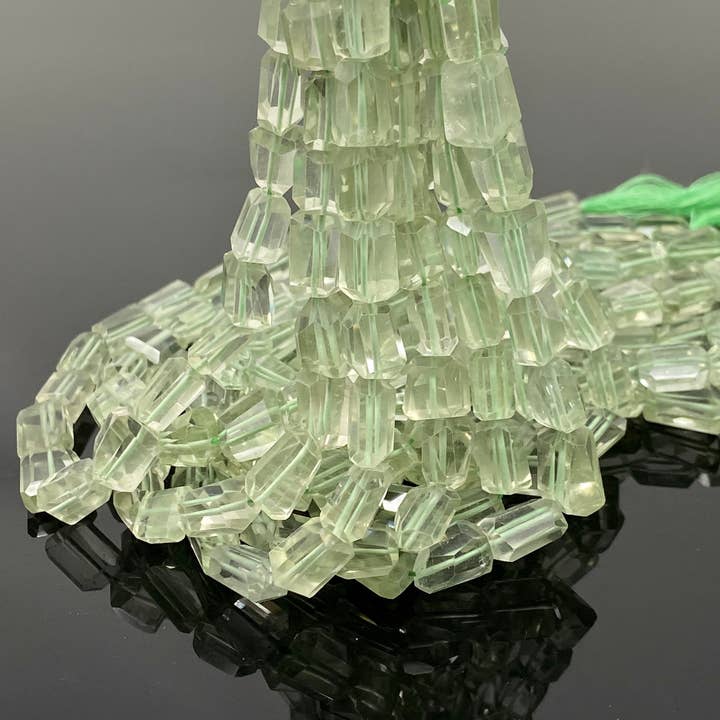 Akstar Gems - Vendita all'ingrosso Perline - Perline in ametista verde naturale, perle di prasiolite, all'ingrosso di pietre preziose all'ingrosso, filo da 10»8