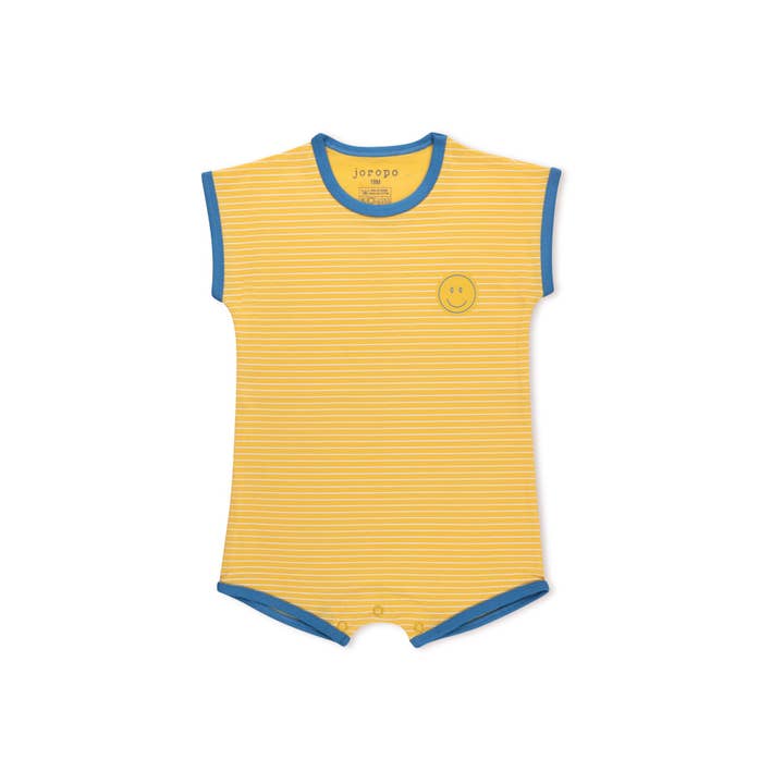 Smiley Streifen Boxy Strampler für den Großhandel von Joropo