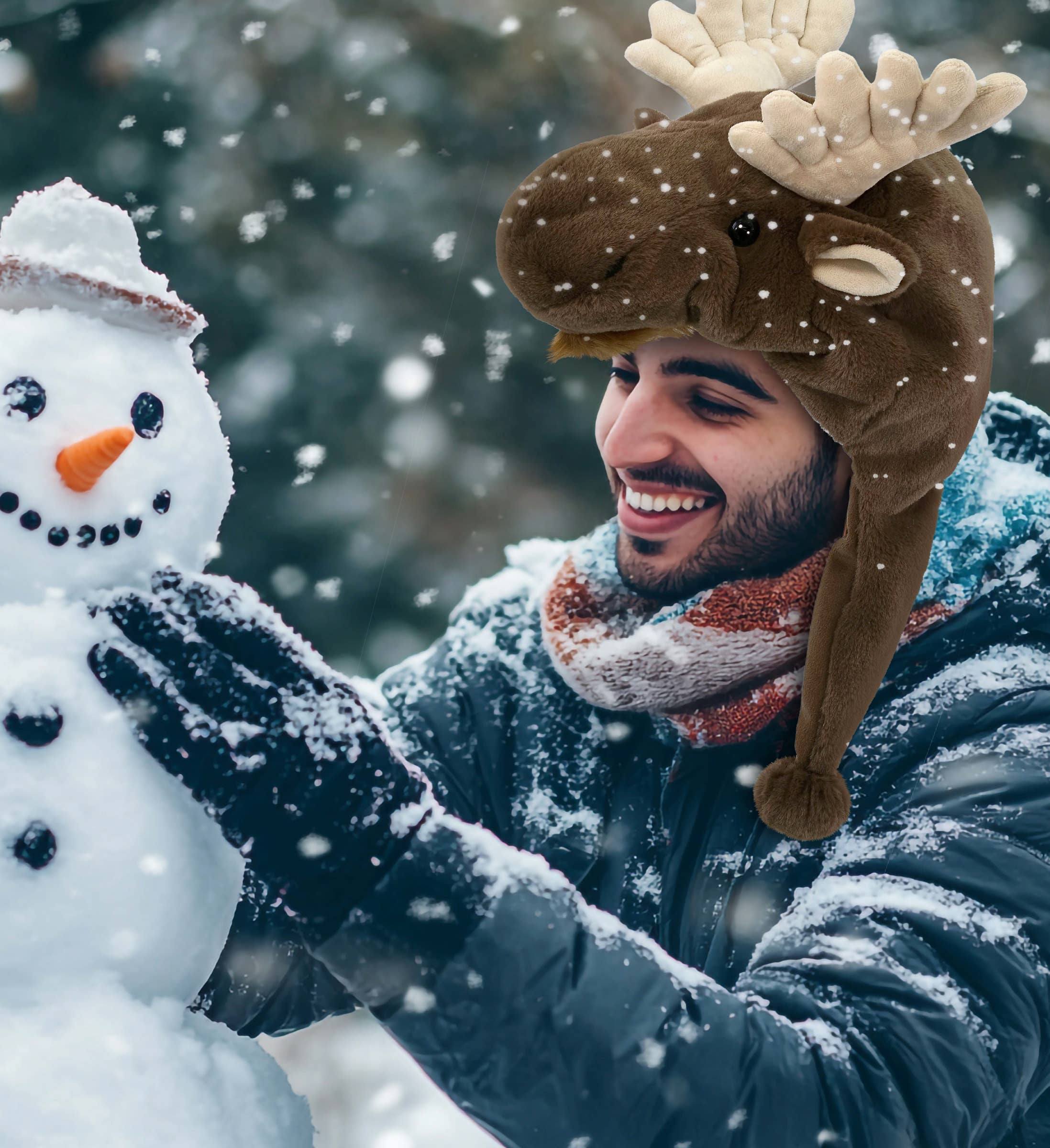 Cota Global - Wholesale Stuffed/Plush Toy - Kids & Baby - Super-Soft Plush Hat - Moose5