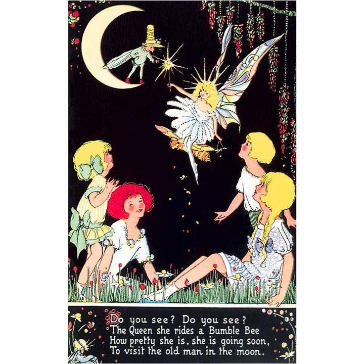 Magnet KF-363 Fairy Riding Bumble Bee for wholesale by Found Image Press