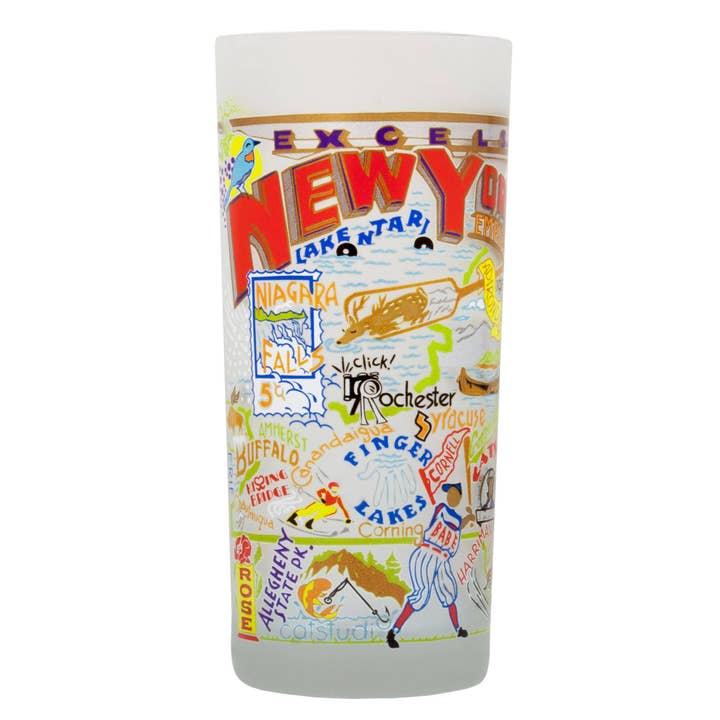 catstudio - Wholesale Drinking Glass/Cup - New York State Drinking Glass