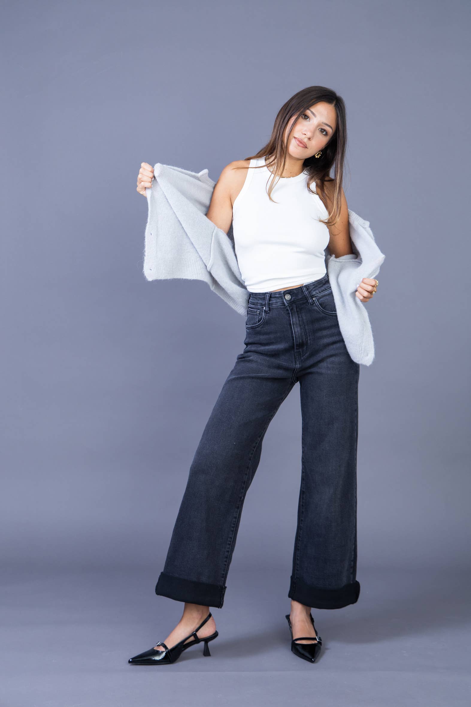 ANA & LUCY - Wholesale Jeans - Women's - Women's straight relaxed jeans "Émilie" - ANA & LUCY0