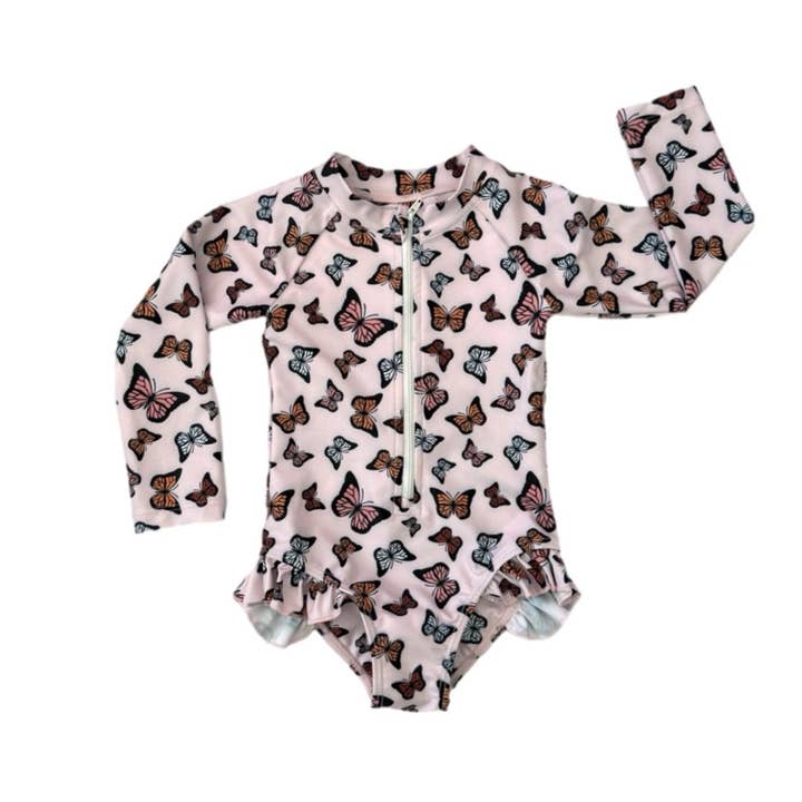 BUTTERFLIES RASHGUARD for wholesale by Tyed ‘N Knots