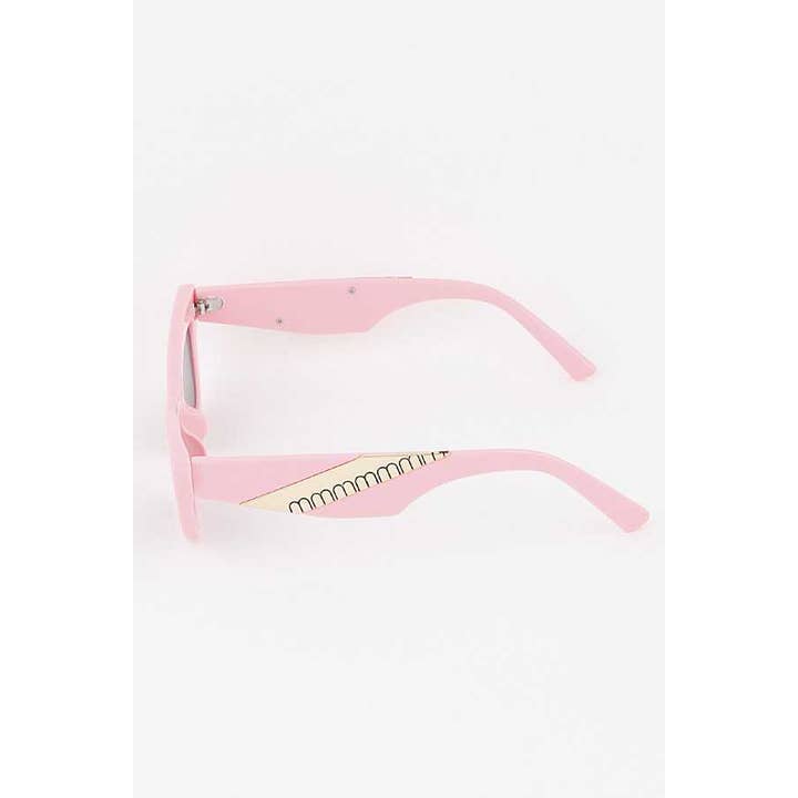 LA Jewelry Plaza - Wholesale Sunglasses - Women's - Gold Trim Temple Cat Eye Sunglasses Set