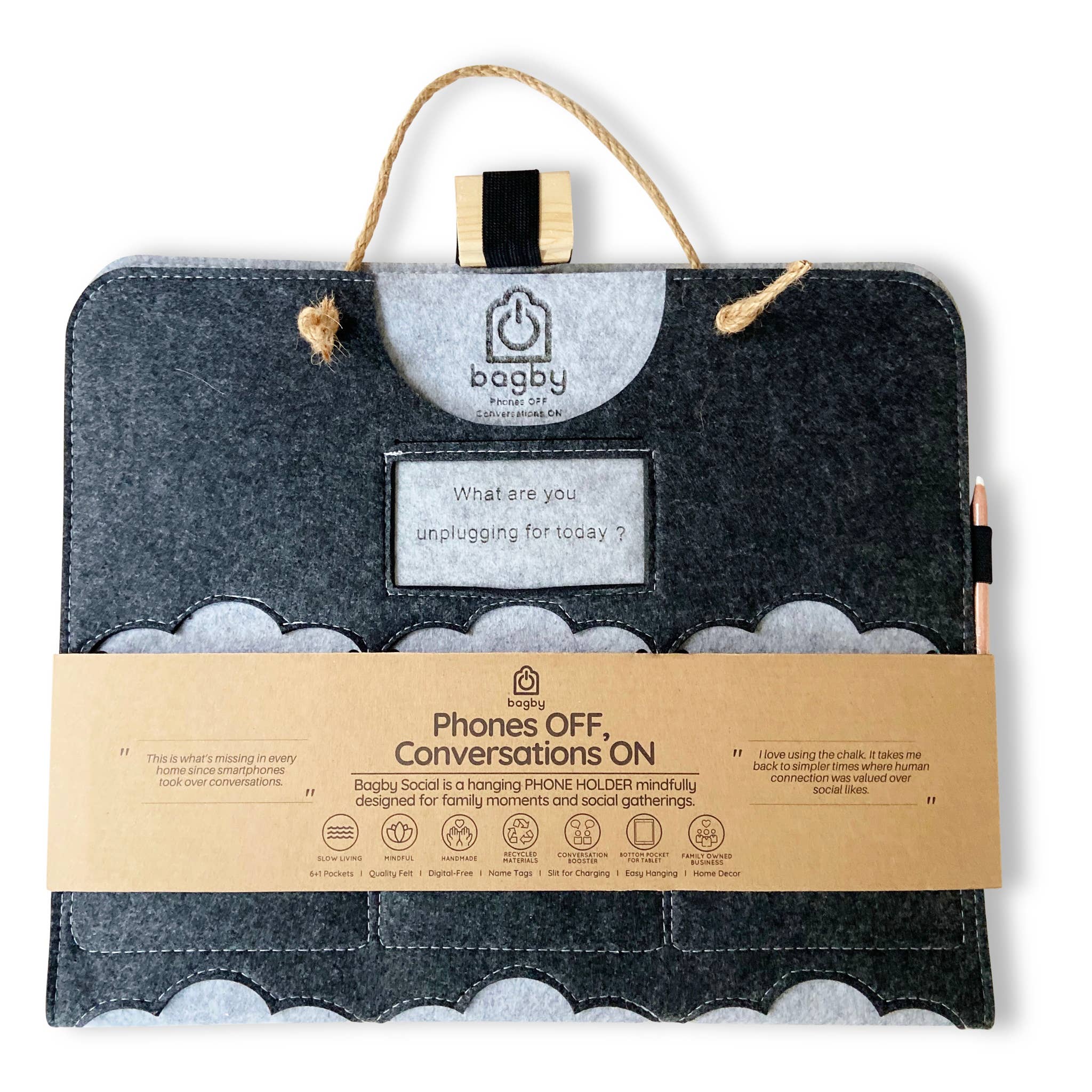 Bagby - Wholesale Phone/Tablet Stand - Bagby Family Screentime Phone / Tablet Set (6+1 Pockets)7