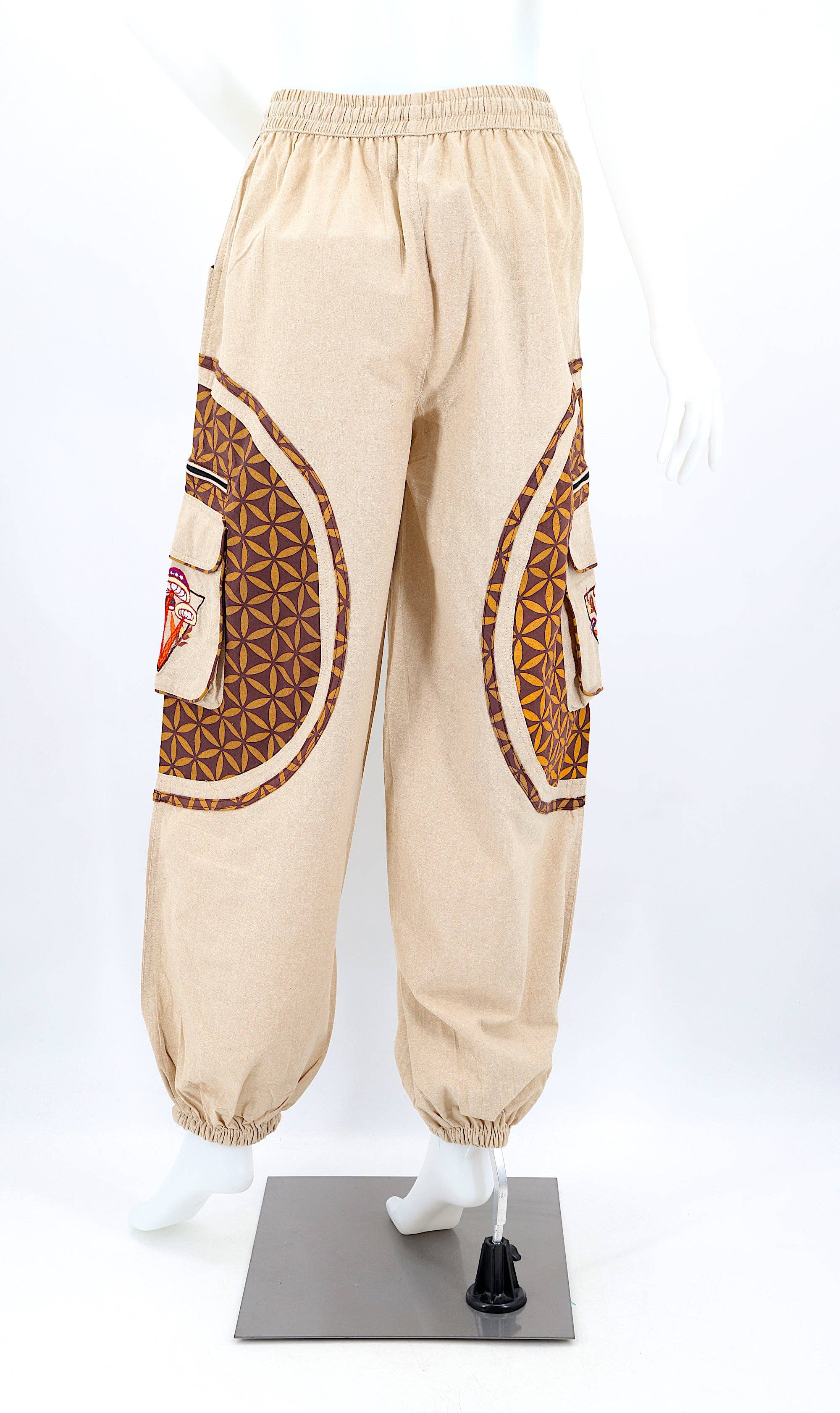 Himalaya Handmade - Wholesale Pants - Women's - Cotton Hippie Handmade Harem Mushroom Embroidered Bohemian Pants21