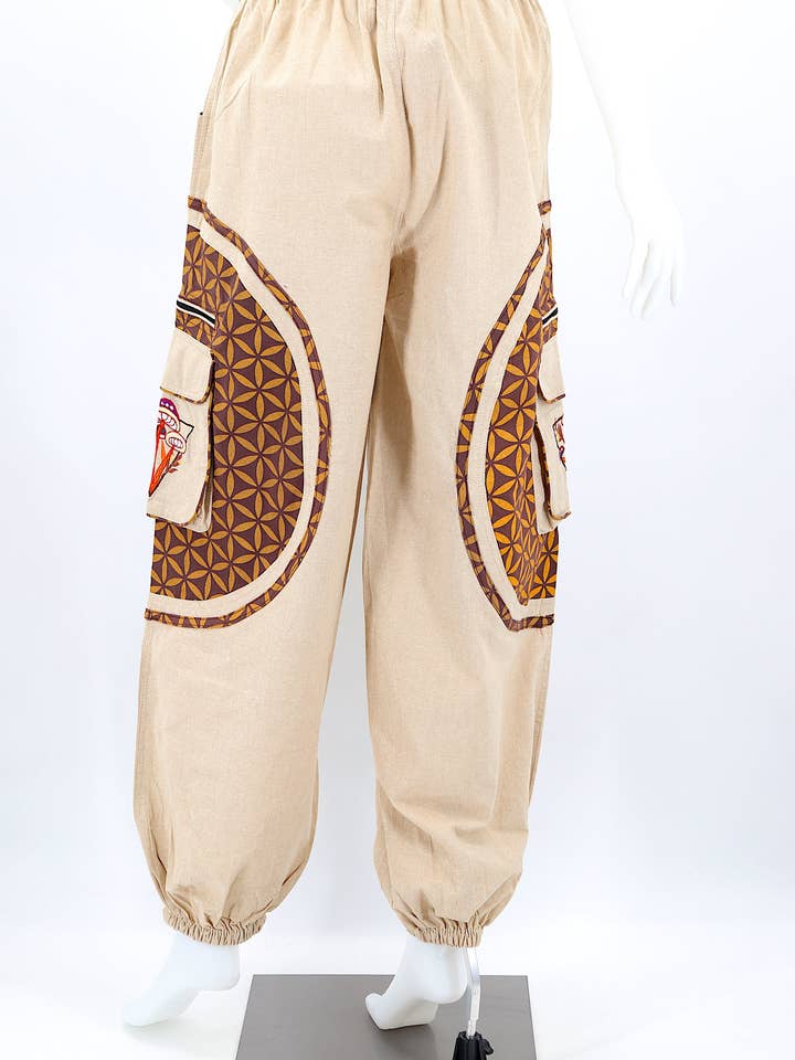 Himalaya Handmade - Wholesale Pants - Women's - Cotton Hippie Handmade Harem Mushroom Embroidered Bohemian Pants21