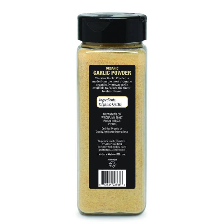 The Watkins Co. - Wholesale Dried Spice - Organic Garlic Powder, 9.1 oz1