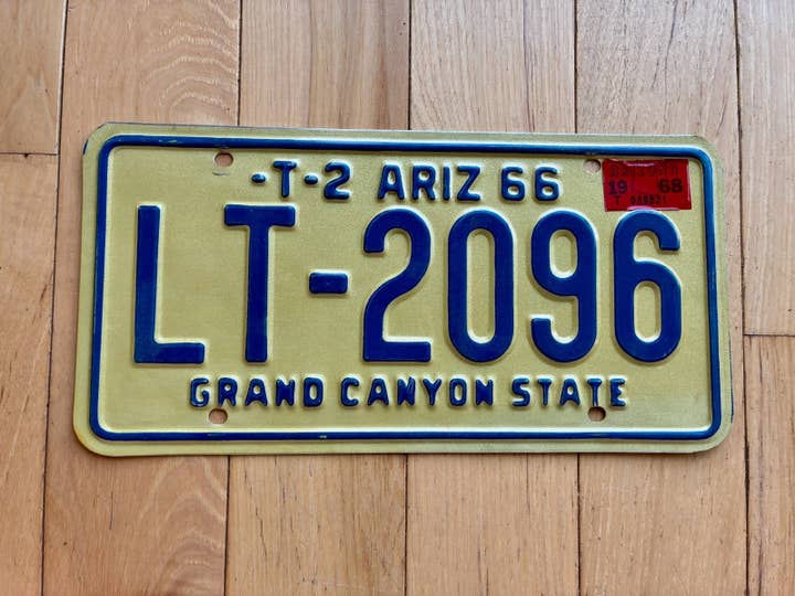 1966 bis 1968 Arizona Anhänger-Kennzeichen - MVD YOM Klar für den Großhandel von RusticPlates
