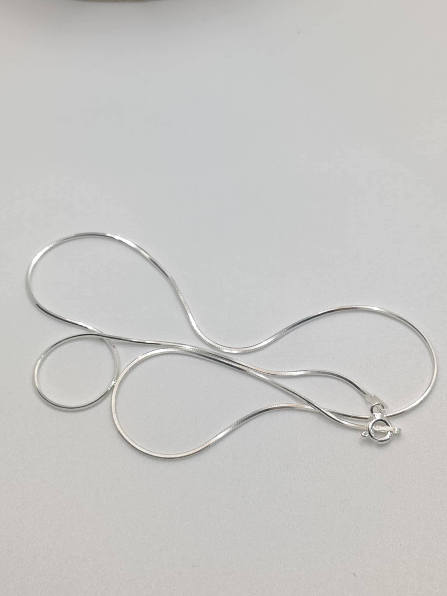 Thanina bijoux - Wholesale Link & Chain Necklace - Square link chain necklace in 925 silver4