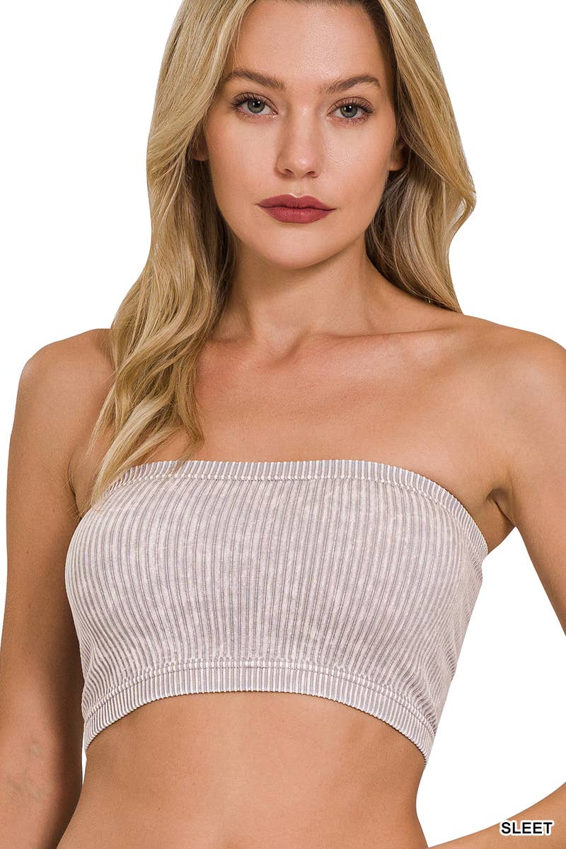 42POPS - Wholesale Bustier - Women's - ",,,.Premium washed seamless rib bandeau top bra15