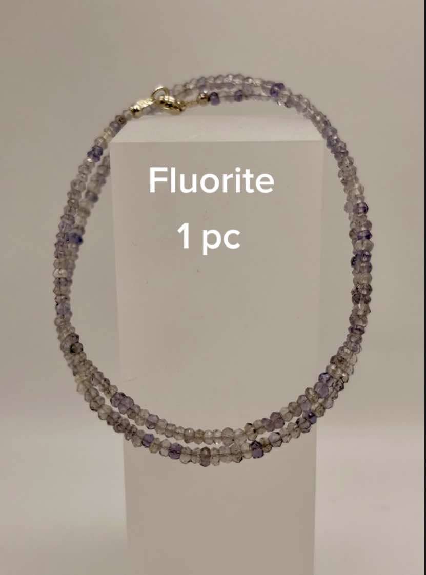 Csr jewelry design – wholesale Beaded/pearl necklace – Elegant Sterling Silver Faceted Bead Gemstone Necklace1