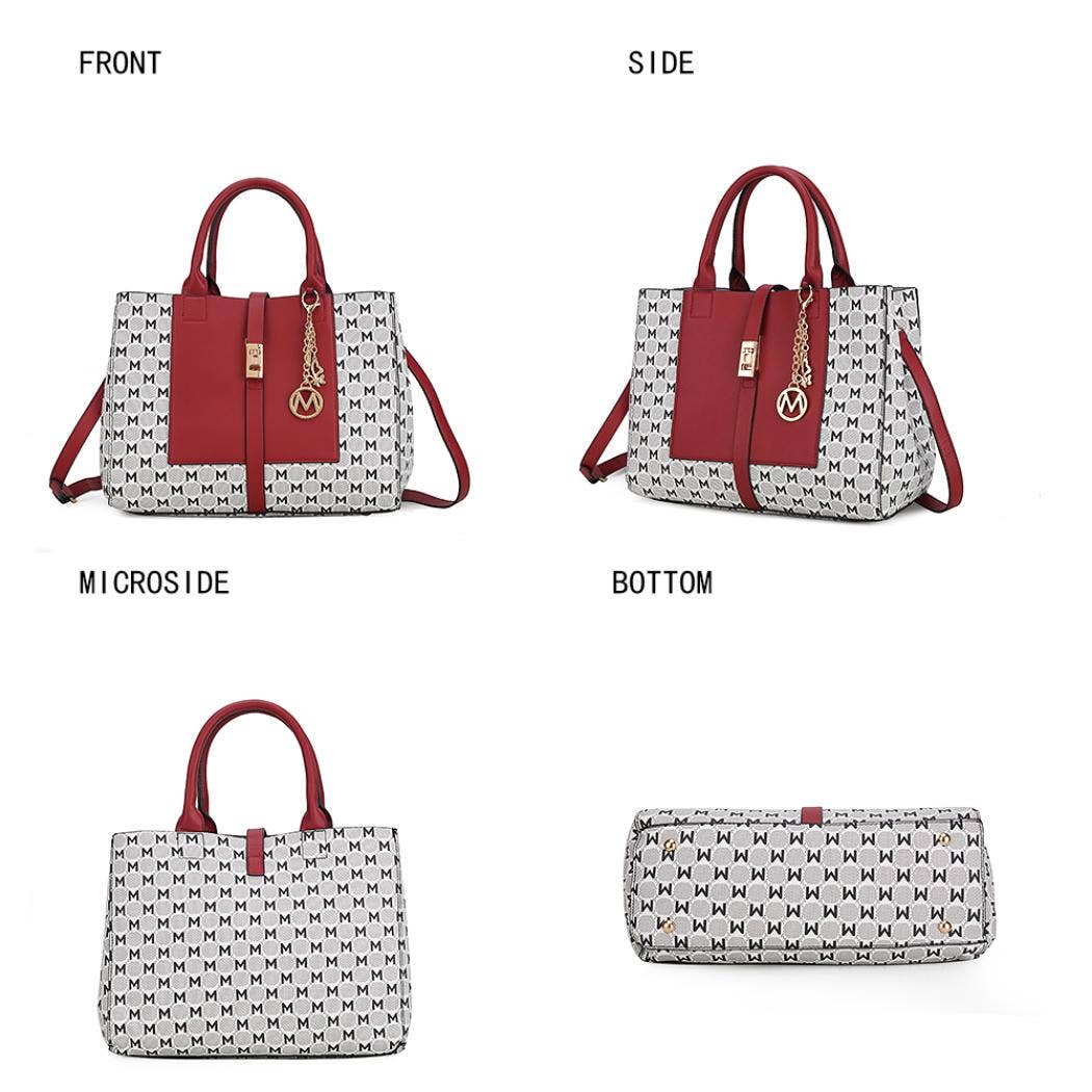 MKF Collection - Venta al por mayor Bolso con correa - Mujer - Bolso tipo cartera MKF Yuliana con emblema circular M de Mia K13