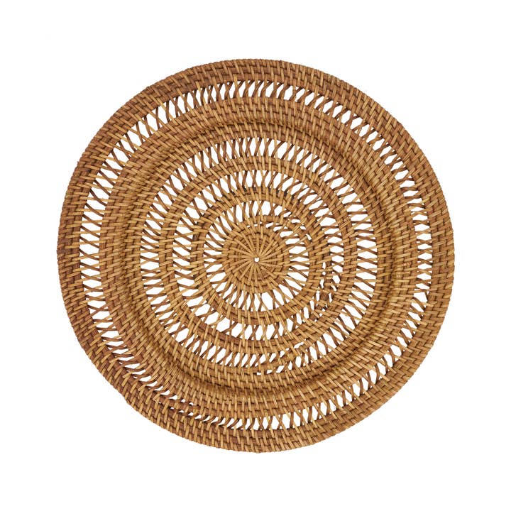 Fennco Styles - Wholesale Charger Plate - Caramel Ratton 13" Charger Plate1