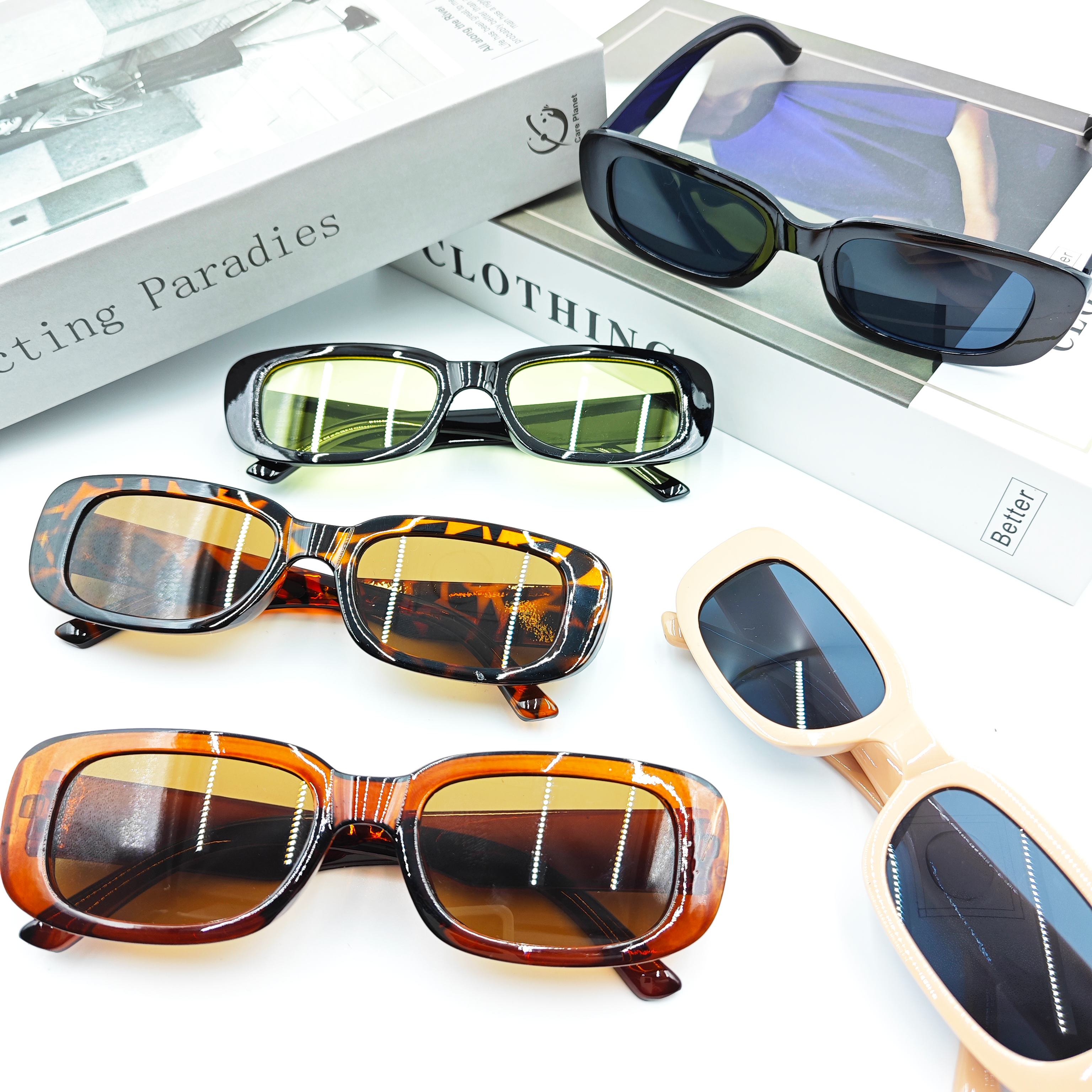 ACCITY - Wholesale Sunglasses - Women's - SQUARE FRAME FASHION GLASSES_CWASG010813