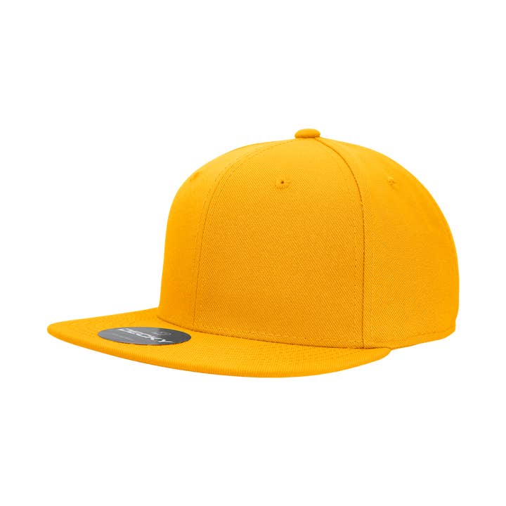 The Park Wholesale - Wholesale Flat-brimmed cap – Unisex - Decky RP1 - Fitted Flat Bill Hat, Retro Fitted Cap (Sizes: 6 7/8 - 7 1/4) - RP114