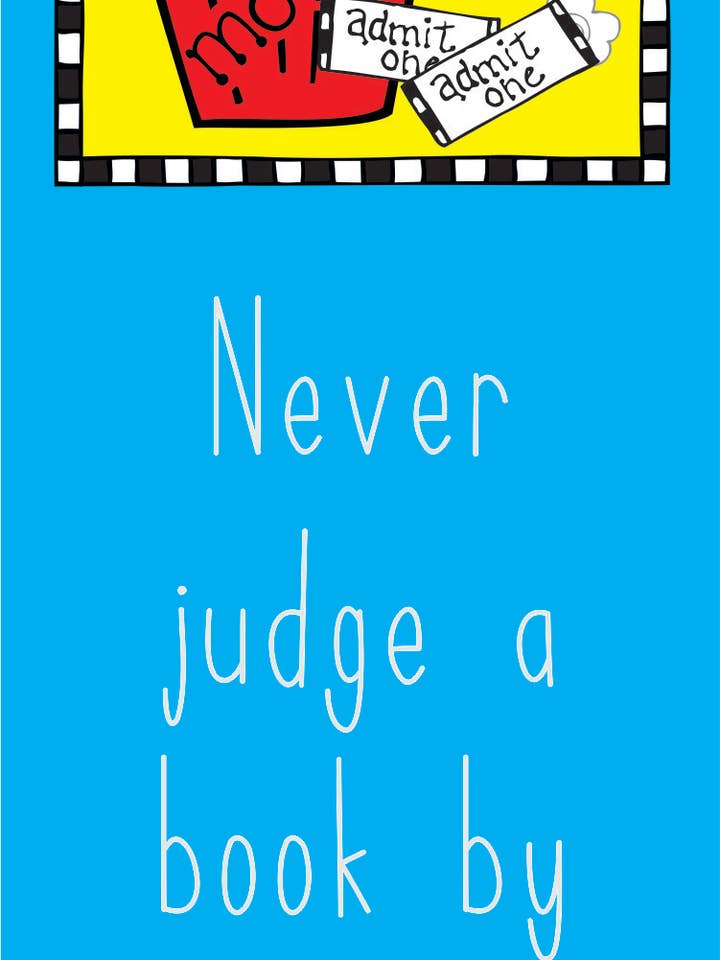 Bokmärke - Döm aldrig en bok efter dess film för wholesale av Laura Kelly Stickers