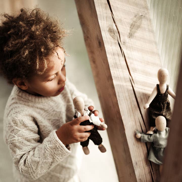 Wooden Story Sp. z o.o. - Wholesale Wood Toy - Kids - LALA- Doll (walnut) 5