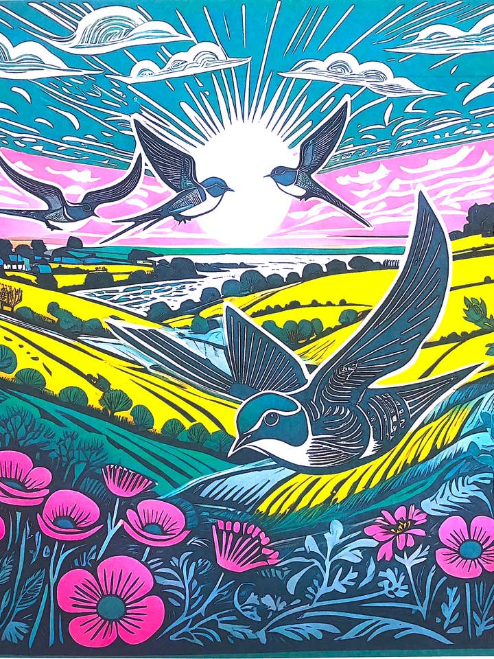 'Swallows Flying Home' for wholesale by Lusea