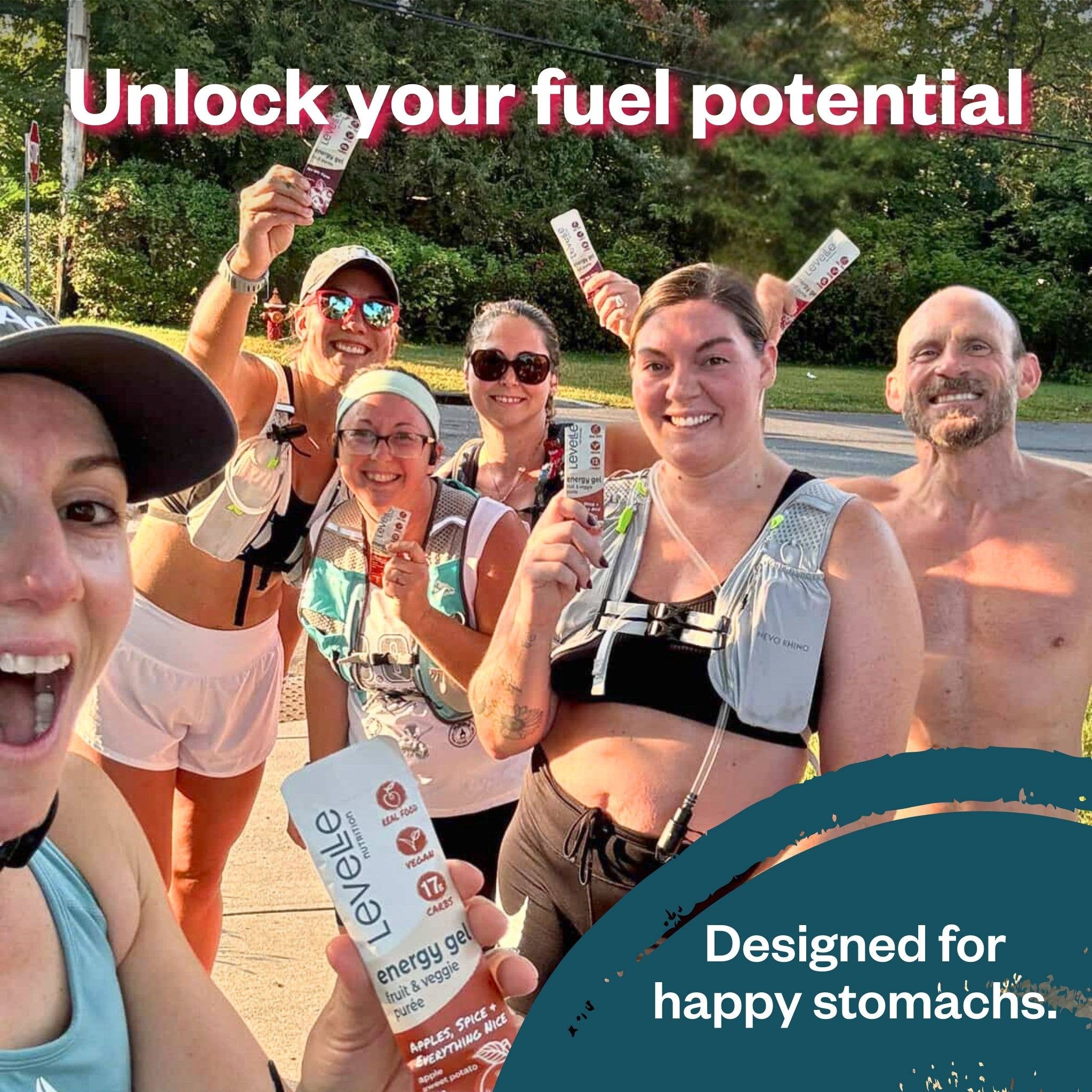 Levelle Nutrition - Wholesale Sports/Energy Drink - Yes We Cran! Energy Gel - Vegan, Real Food (40g)7