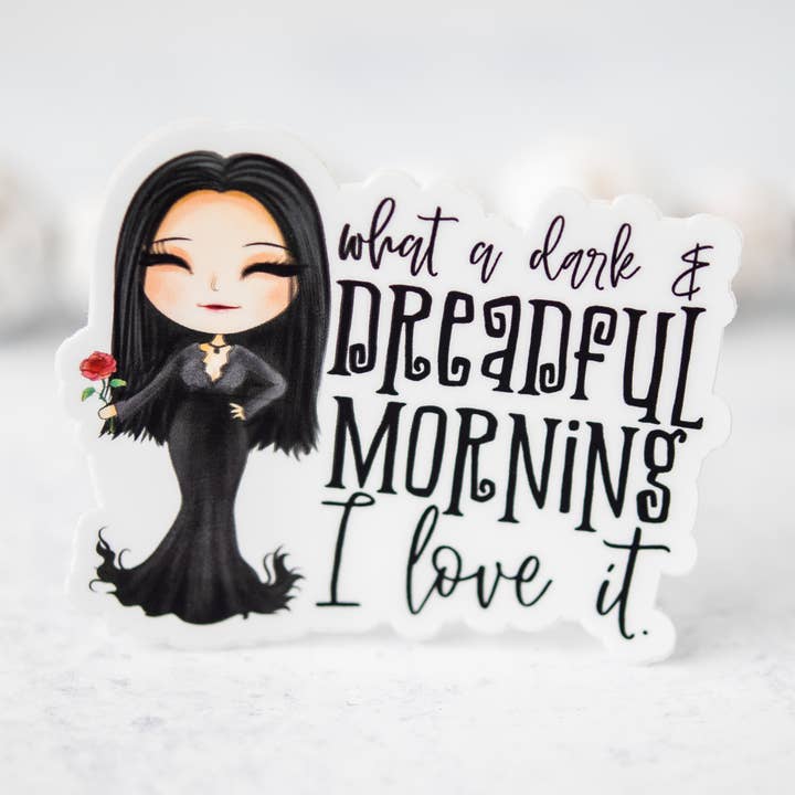 Dunkel+schrecklich klar, Vinyl-Aufkleber, 3x3 in für den Großhandel von Savannah and James Co