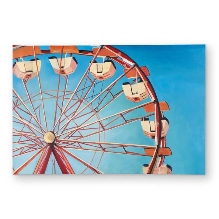 Ferris Wheel by a Beautiful Day - Scenic Hobbies Outdoor Rug for wholesale by BEGIN HOME DECOR
