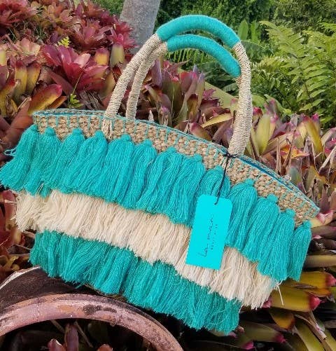 La Mar - Wholesale Beach Bag - All Tassels Bag (LMH07)0
