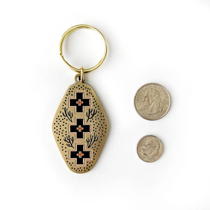 Paper Parasol Press - Wholesale Keychain - Women's - Desert Crossroads Western Themed Enamel Keychain5